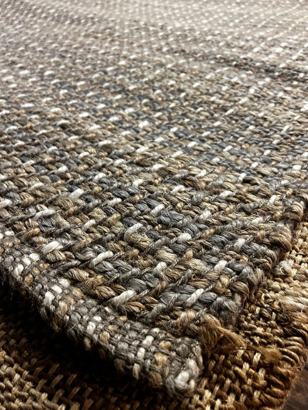 Balthazar Jones Handwoven Natural and Gray Wool and Jute Rug (multiple sizes) | Banana Manor Rug Factory Outlet