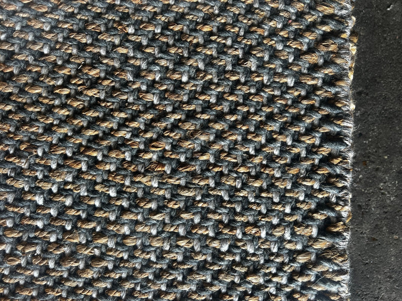 Bamonte Handwoven Natural and White Jute and Wool Rug 8x11 | Banana Manor Rug Company