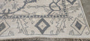 Barbara Allen 9x11.9 Ivory Hand-Knotted Oushak Rug | Banana Manor Rug Company