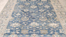 Barbara Payton 9x12 Blue and Beige Hand-Knotted Oushak Rug | Banana Manor Rug Company