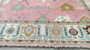 Beatrice 8x10 Pink and Ivory Hand-Knotted Oushak Rug | Banana Manor Rug Company