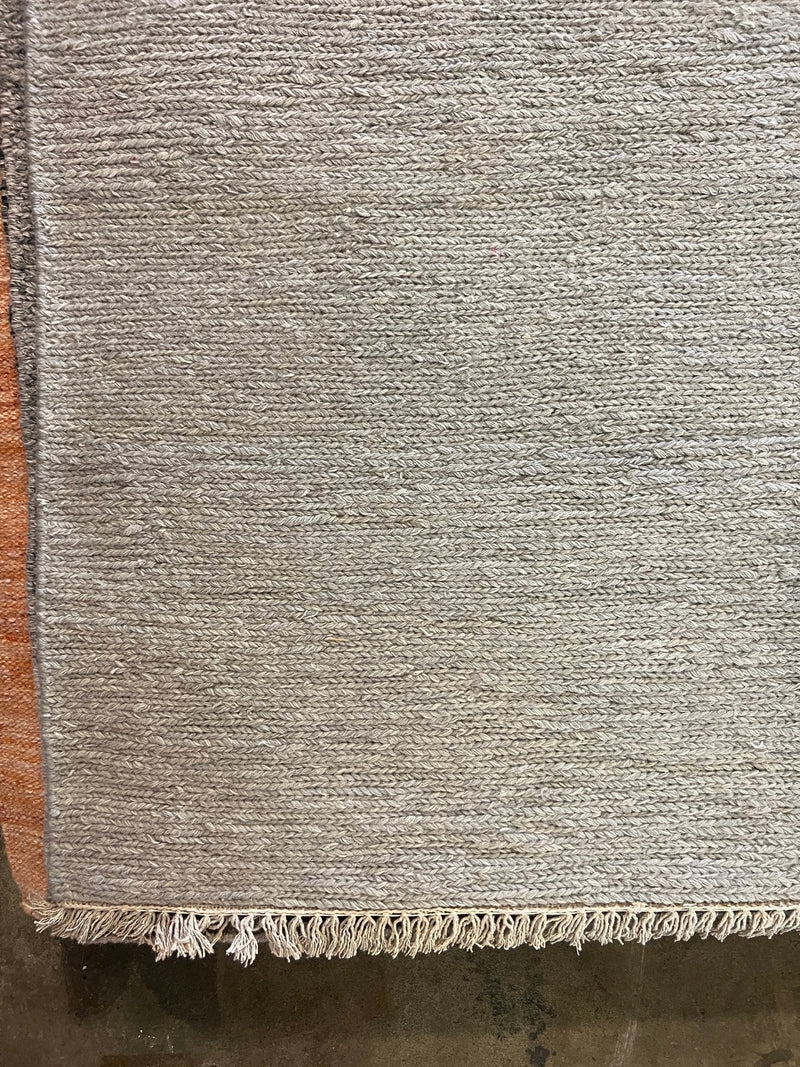 Becky Barnett Gray Handwoven Durrie Rug (multiple sizes available) | Banana Manor Rug Company