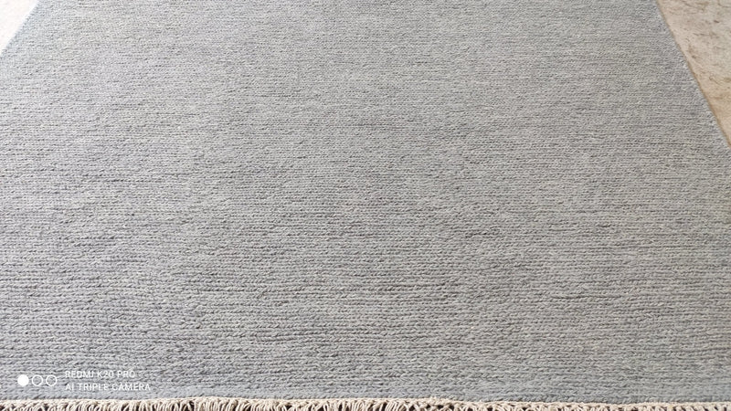 Becky Barnett Gray Handwoven Durrie Rug (multiple sizes available) | Banana Manor Rug Company