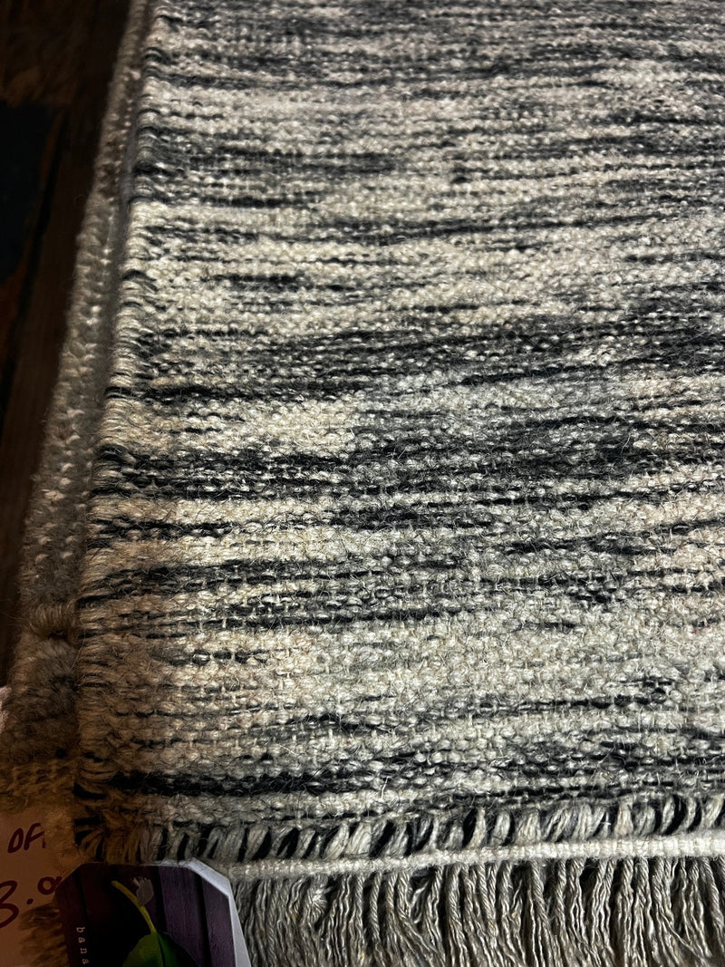 Ben Murphy 8X10 Grey Handwoven Wool Rug | Banana Manor Rug Factory Outlet