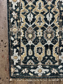"Bente" Dark Blue Hand-Knotted Oushak 8x10 | Banana Manor Rug Company