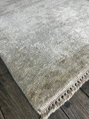 "Berdine" Grey Hand-Knotted Oushak 8x10 | Banana Manor Rug Company