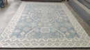 Beth Heiden 8x10 Blue and IVory Hand-Tufted Looped Rug | Banana Manor Rug Company