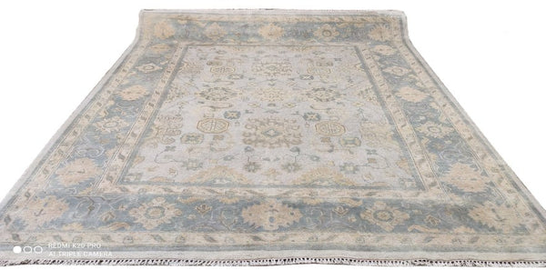 Bethany AKA Boo Hand-Knotted 8x9.6 Oushak | Banana Manor Rug Company