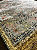 Bianca 8x10 Grey Hand-Knotted Oushak Rug | Banana Manor Rug Company