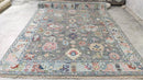 Bianca 8x10 Grey Hand-Knotted Oushak Rug | Banana Manor Rug Company