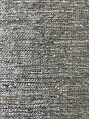 Bobby Bittman Handwoven 6.3x8.9 Soumak Grey Rug | Banana Manor Rug Company