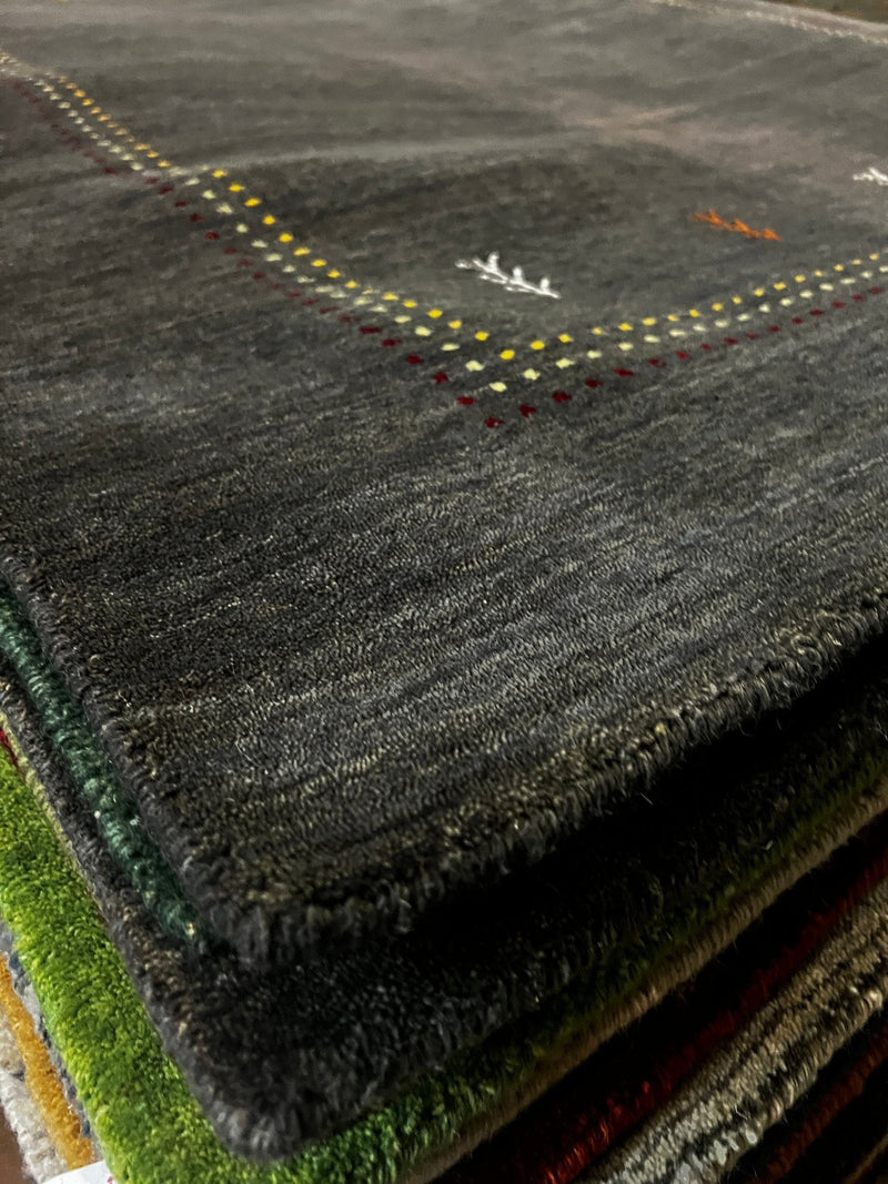 Boheme 5x7 Brown Handwoven Gabbeh Rug | Banana Manor Rug Factory Outlet