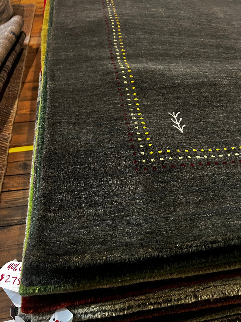 Boheme 5x7 Brown Handwoven Gabbeh Rug | Banana Manor Rug Factory Outlet