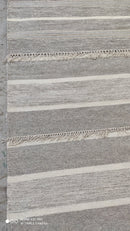 Bon Scott 4.6x6.6 Handwoven Natural Striped Durrie Rug | Banana Manor Rug Company