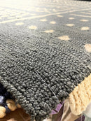 Boss Hogg Handwoven 7.6x9.6 Black and Brown Jute Rug | Banana Manor Rug Company