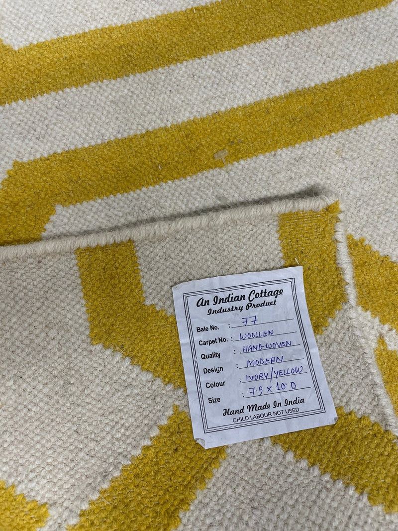 Brad Wesley 7.9x10 Durrie Rug | Banana Manor Rug Company