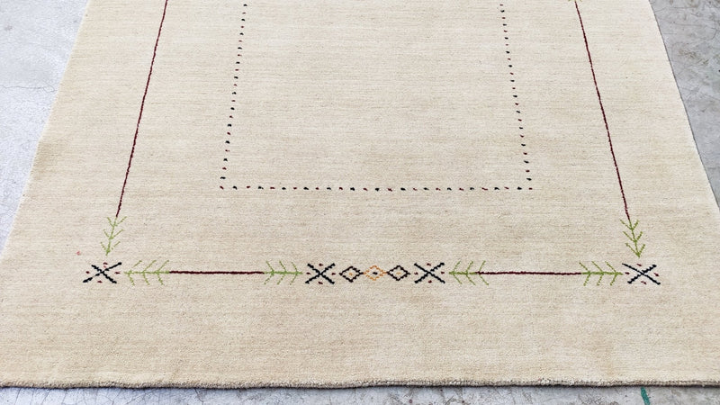 Brady 5x8 Beige Handwoven Rug | Banana Manor Rug Company