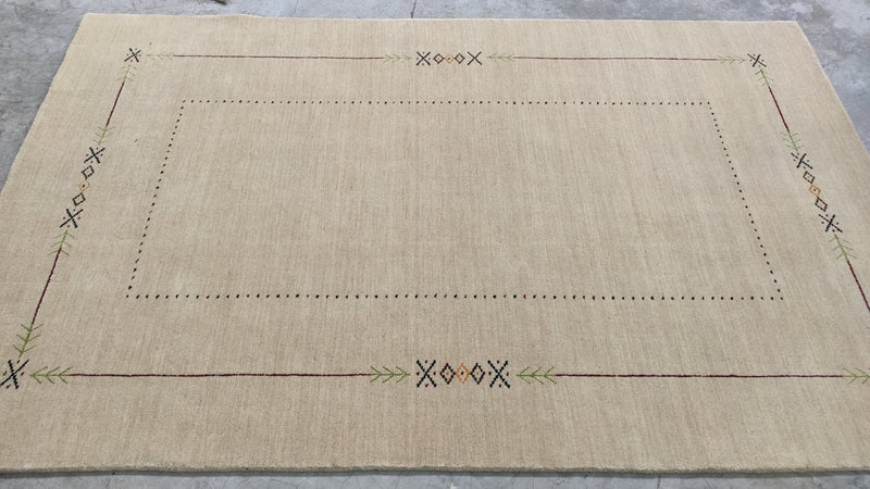 Brady 5x8 Beige Handwoven Rug | Banana Manor Rug Company