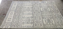 Brian Sergent Hand-Knotted Modern Ivory and Grey High-Low 4x6 | Banana Manor Rug Company