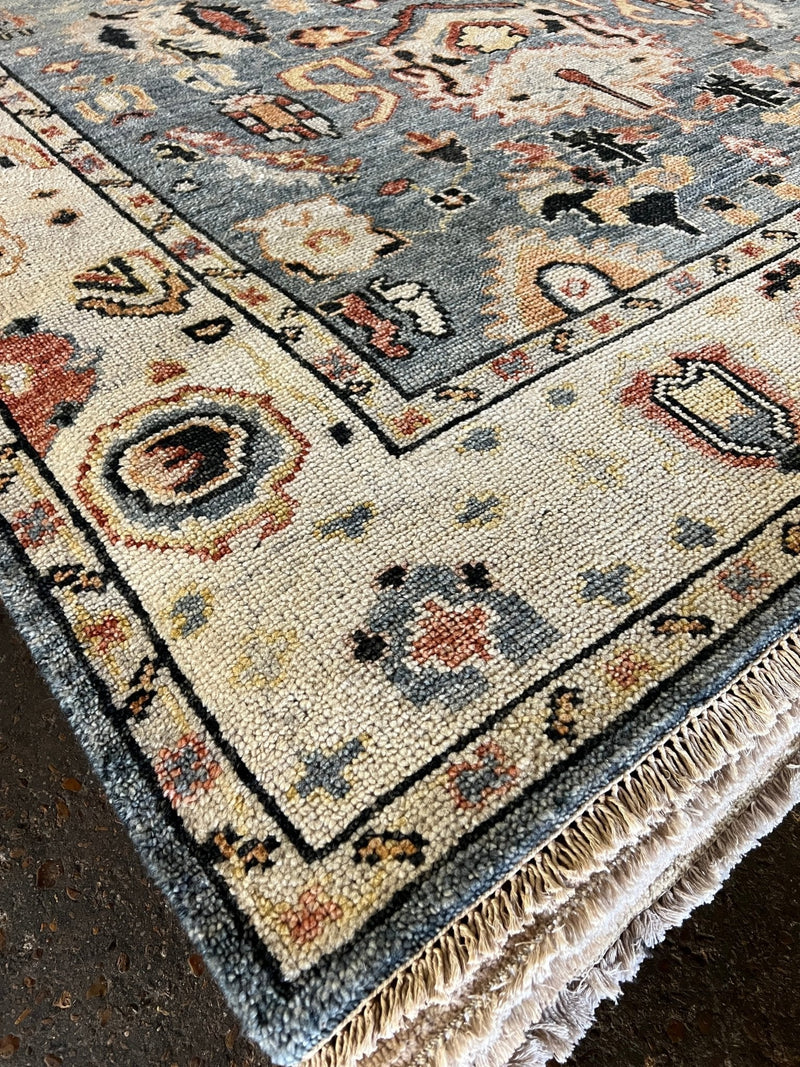 Briana 8x10 Hand Knotted Oushak | Banana Manor Rug Company