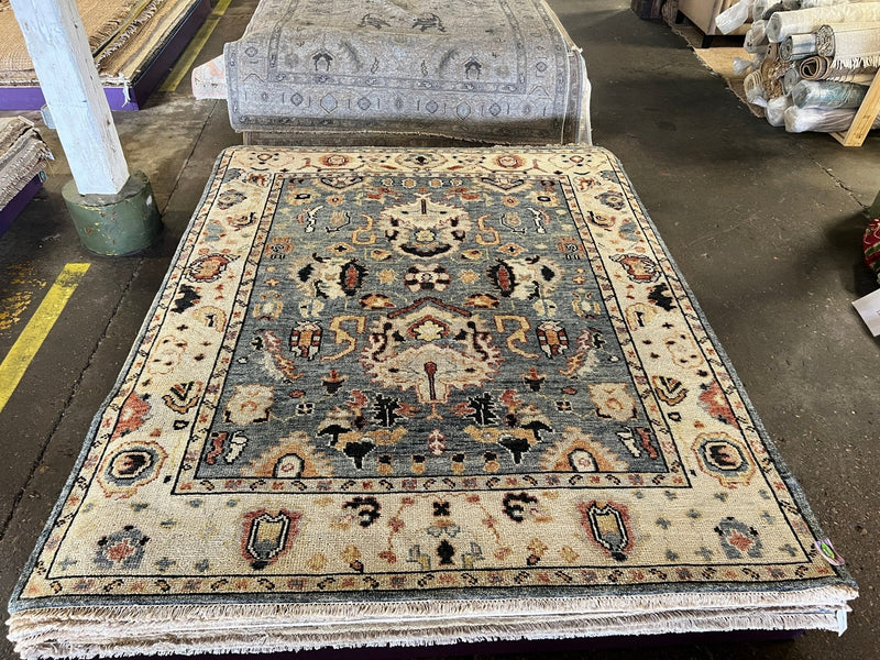 Briana 8x10 Hand Knotted Oushak | Banana Manor Rug Company