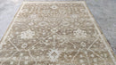 Brielle 6x9.3 Camel and Silver Hand-Knotted Oushak Rug | Banana Manor Rug Company