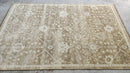 Brielle 6x9.3 Camel and Silver Hand-Knotted Oushak Rug | Banana Manor Rug Company