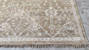 Brielle 6x9.3 Camel and Silver Hand-Knotted Oushak Rug | Banana Manor Rug Company