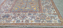 Brigette Romanek Light Blue and Ivory Hand-Knotted Oushak Rug 8x10 | Banana Manor Rug Company