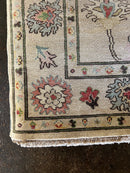 Brooke Pettigrew 8x10.3 Hand-Knotted Off White Oushak Rug | Banana Manor Rug Company