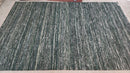 Buchra 5x8 Handwoven Charcoal Sari Silk Durrie Rug | Banana Manor Rug Company