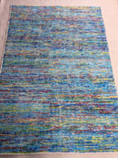 Burning Man Hand-Knotted Zero Pile 5'x7' Rug | Banana Manor Rug Company