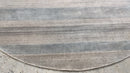 Buzz Aldrin 9x9 Silver Handwoven Round Gabbeh Rug | Banana Manor Rug Company