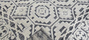 C Note Hand-Knotted Modern Rug Ivory and Dark Grey High-Low 9.3x12 | Banana Manor Rug Company