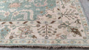 Cady 9x12.3 Light Green and White Hand-Knotted Oushak Rug | Banana Manor Rug Company