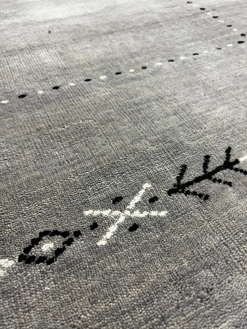 Camel Milk Cocktail 6.6x10 Grey Handwoven Rug | Banana Manor Rug Company