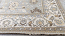 Cameron Diaz 10x14 Grey and Ivory Hand-Knotted Oushak Rug | Banana Manor Rug Company