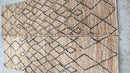 Captain Stillman Handwoven Tribal Black and Natural Runner 2.6x8 | Banana Manor Rug Company