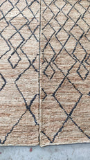 Captain Stillman Handwoven Tribal Black and Natural Runner 2.6x8 | Banana Manor Rug Company
