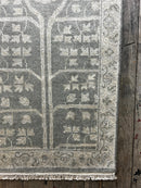 "Carine" Dark Grey Hand-Knotted Oushak 8x10 | Banana Manor Rug Company