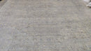 Carmen 10.9x14 Light Blue and Cream Hand-Knotted Oushak Rug | Banana Manor Rug Company