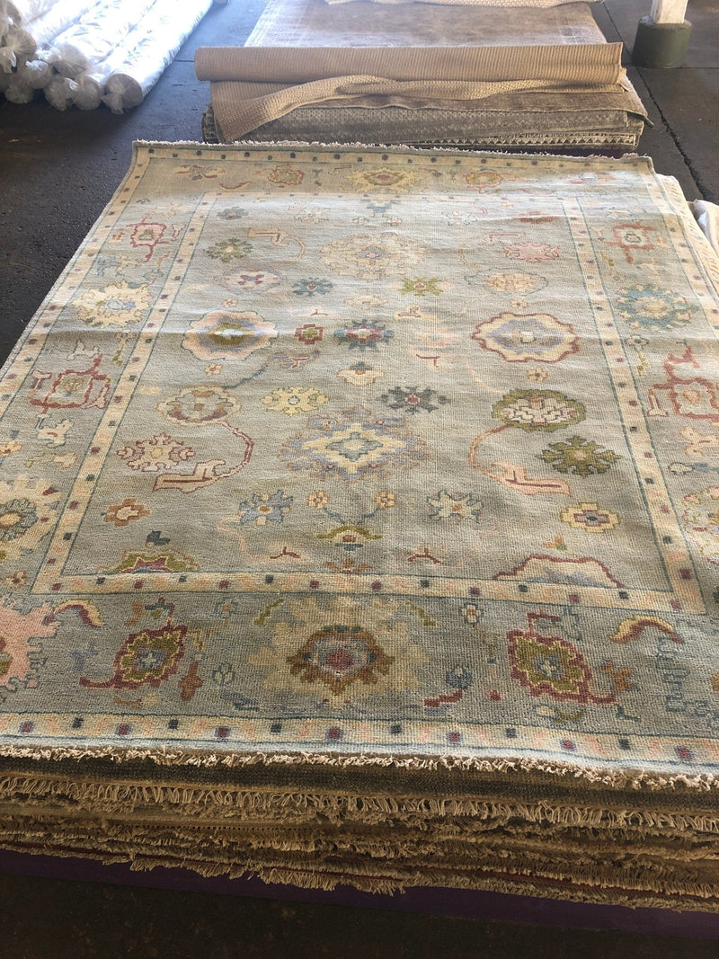 Caroline 8x10 Hand-Knotted Oushak Rug | Banana Manor Rug Company