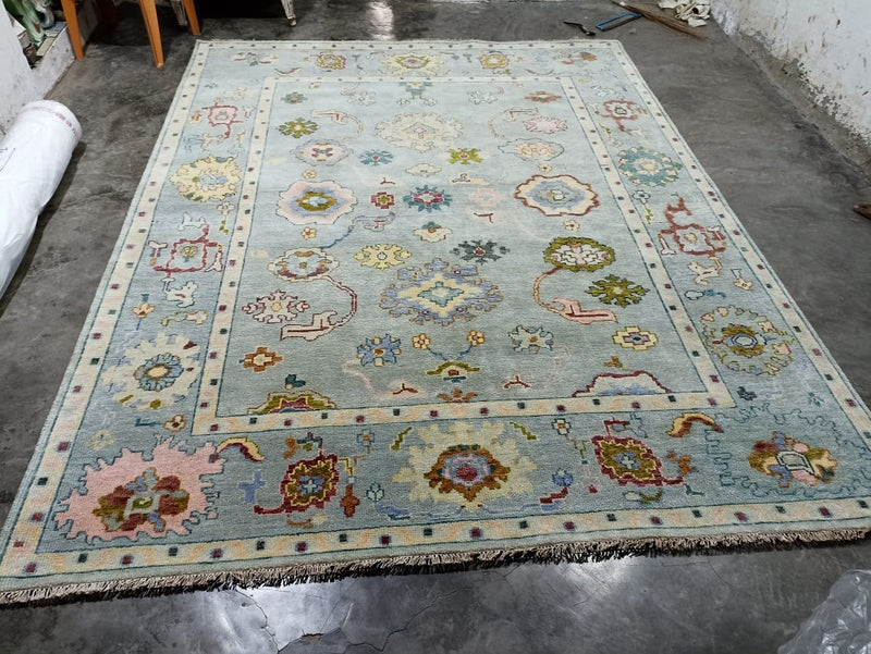 Caroline 8x10 Hand-Knotted Oushak Rug | Banana Manor Rug Company