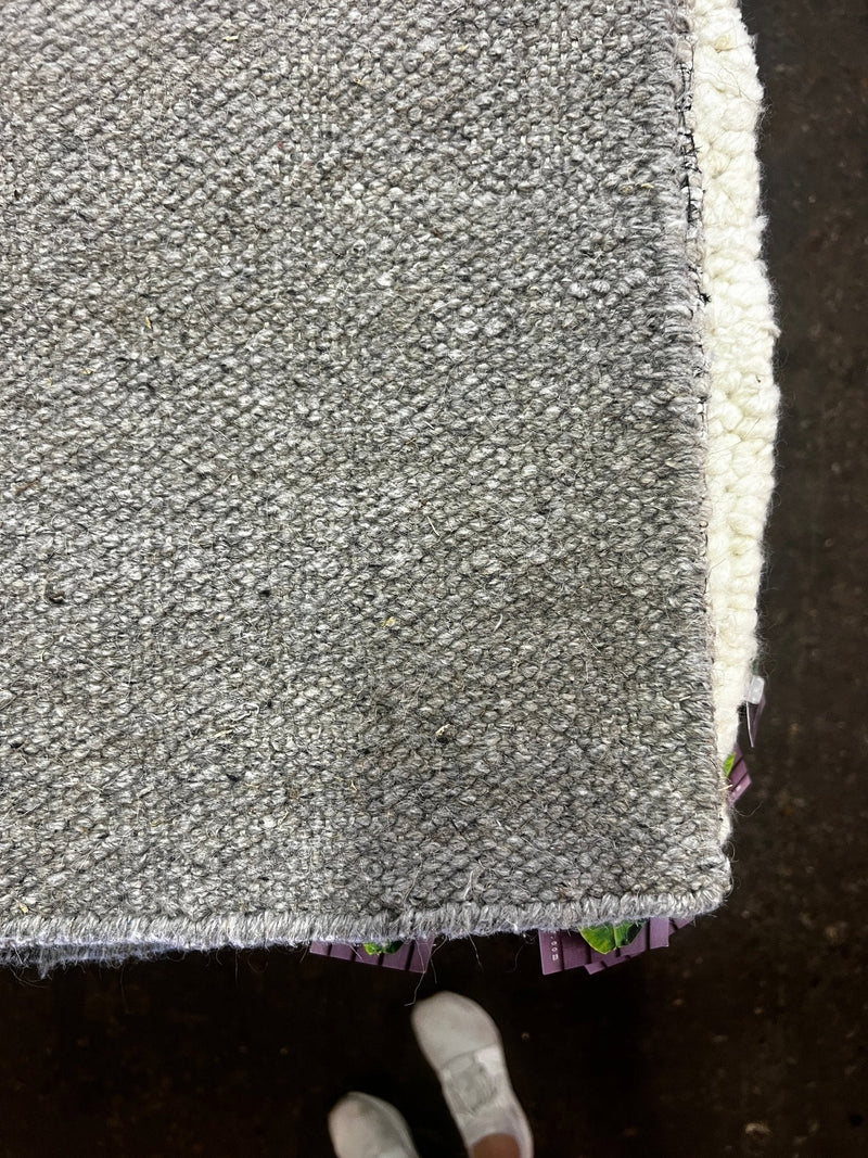 Carradine Handwoven Grey PET Yarn Textured Rug | Banana Manor Rug Factory Outlet