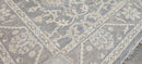 Carrie Barron Silver and Grey Hand-Knotted Oushak Rug 7.9x9.9 | Banana Manor Rug Company