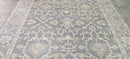 Carrie Barron Silver and Grey Hand-Knotted Oushak Rug 7.9x9.9 | Banana Manor Rug Company