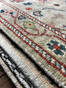 Carrol 2.9x14 Light Green Hand-Knotted Oushak Runner | Banana Manor Rug Factory Outlet