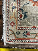 Carrol 2.9x14 Light Green Hand-Knotted Oushak Runner | Banana Manor Rug Factory Outlet