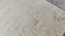 Cassandra Cain 9x11.6 Aqua and Grey Hand-Knotted Oushak Rug | Banana Manor Rug Company