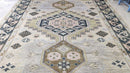 Cate 10.3x13.9 Dark Blue and Tan Hand-Knotted Oushak Rug | Banana Manor Rug Company